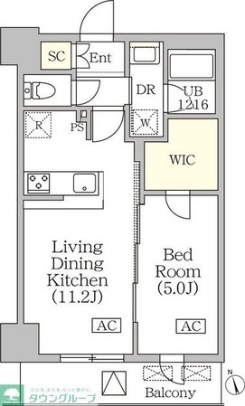BRICK RESIDENCE 築地明石町の物件間取画像